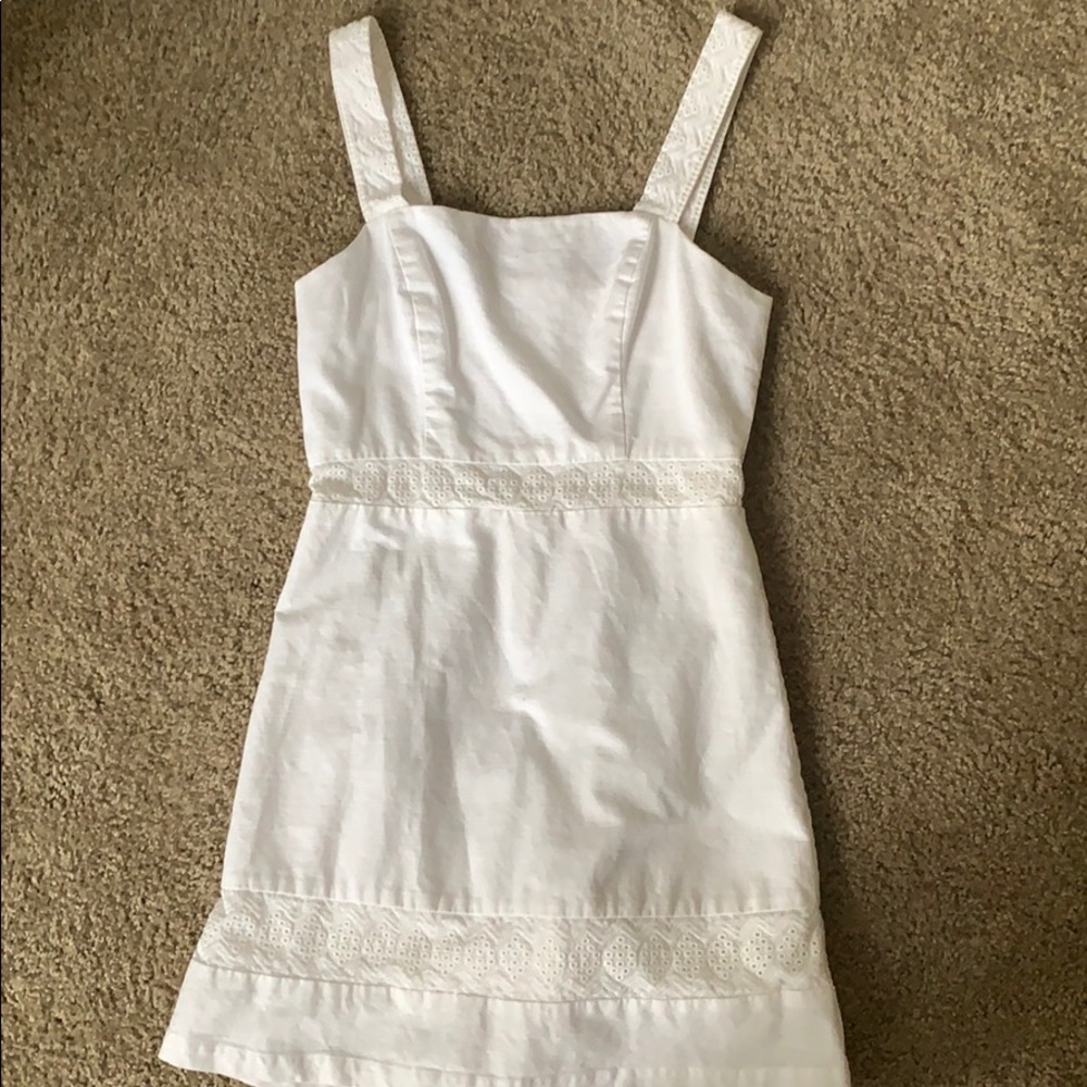 White Copper Key Dress